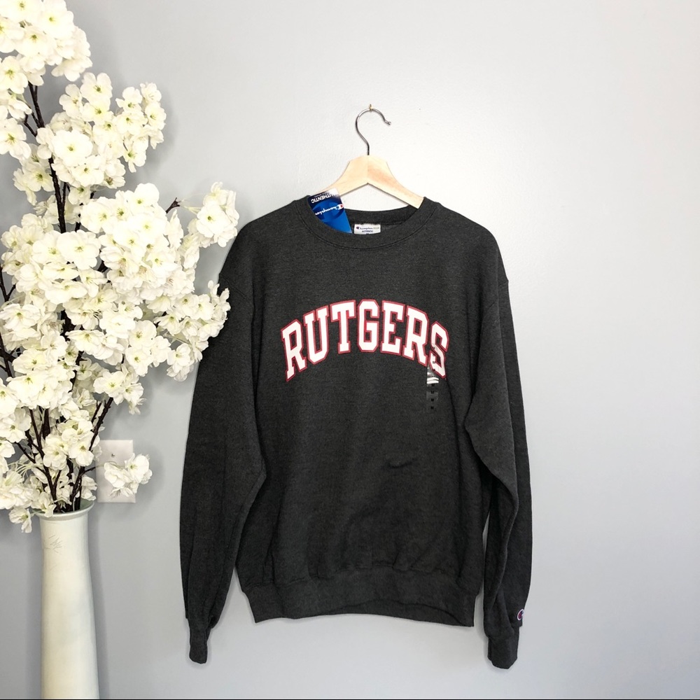 NWT Champion Brand Rutgers Crewneck